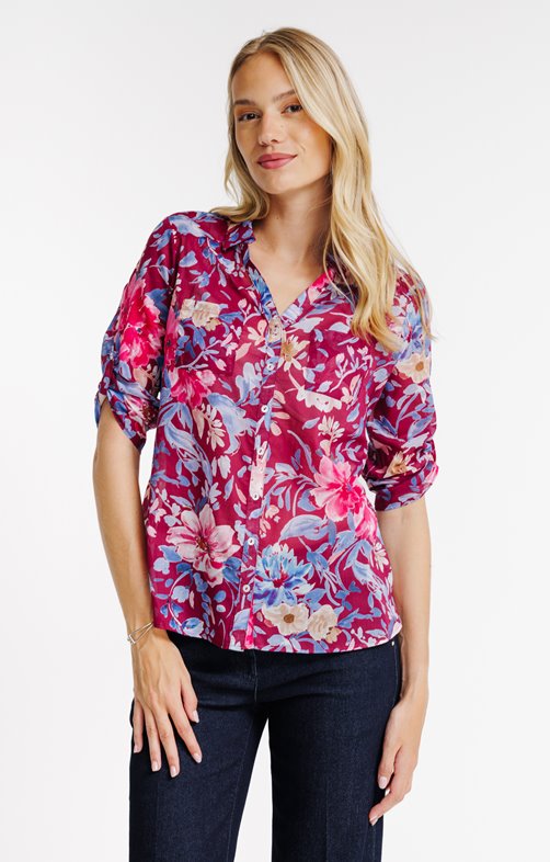 Chemise imprimée fleurs