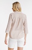 Chemise rayée imprimée