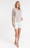 Chemise rayée imprimée