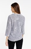 Chemise unie brodée