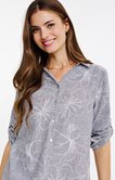 Chemise unie brodée