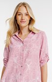 Chemise unie brodée