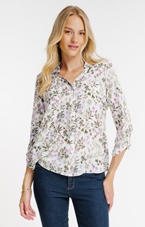 Chemise imprimé herbier