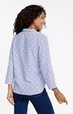 Chemise rayée avec fleurs