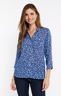 Chemise imprimé pois 