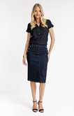 Jupe midi en denim