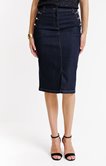 Jupe midi en denim