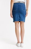 Jupe en denim délavée