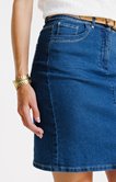 Jupe en denim délavée