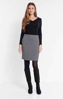 Jupe en maille Jacquard