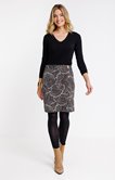 Jupe portefeuille Jacquard