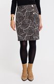 Jupe portefeuille Jacquard