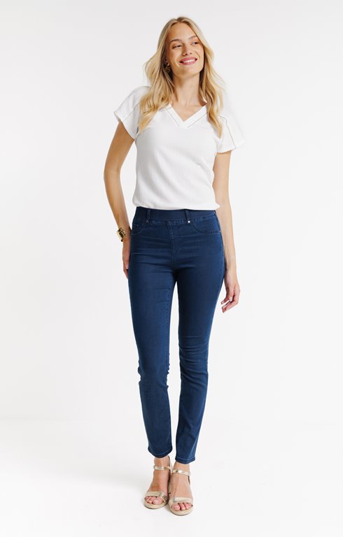 Tregging en jean surteint slim