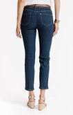 Pantalon 7/8 jean coupe droite