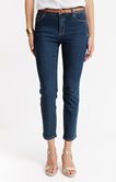 Pantalon 7/8 jean coupe droite