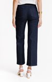 Pantalon jean large plis marqués
