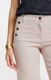 Pantalon à pont coupe large