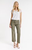 Pantalon à pont coupe large