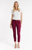 Pantalon 7/8 coupe slim avec ceinture