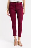 Pantalon 7/8 coupe slim avec ceinture