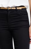 Pantalon 7/8 coupe slim avec ceinture