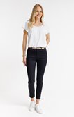 Pantalon 7/8 coupe slim avec ceinture