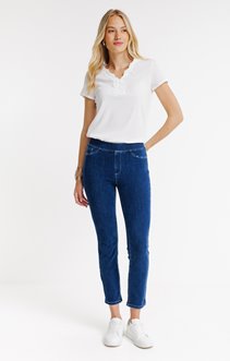 Tregging en jean bi-stretch slim