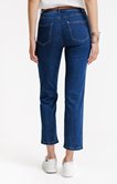 Jean 7/8 coupe droite avec ceinture