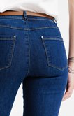 Jean 7/8 coupe droite avec ceinture
