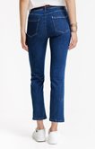 Jean 7/8 coupe droite avec ceinture