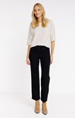 Tregging jean noir coupe large