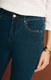 Jean 7/8 coupe slim detail léopard poche