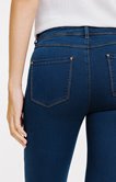 Jean 7/8 coupe slim detail léopard poche