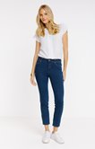 Jean 7/8 coupe slim detail léopard poche