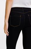 Jean noir 7/8 detail léopard poches