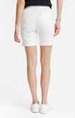 Short jean blanc bas roulotté