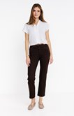 Pantalon 7/8 coupe droite avec ceinture