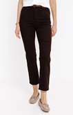 Pantalon 7/8 coupe droite avec ceinture