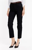 Pantalon 7/8 coupe droite avec ceinture