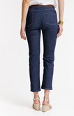 Jean 7/8 coupe droite avec ceinture