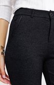 Pantalon 7/8 maille chinée coupe droite