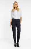 Pantalon 7/8 maille chinée coupe droite