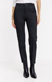 Pantalon 7/8 maille chinée coupe droite