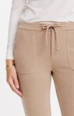 Pantalon jogging en maille velours