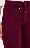 Pantalon jogging en maille velours