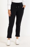 Pantalon jogging en maille velours