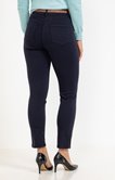Pantalon stretch droit piping lurex