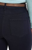 Pantalon stretch droit piping lurex