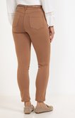 Pantalon stretch droit piping lurex