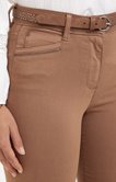 Pantalon stretch droit piping lurex